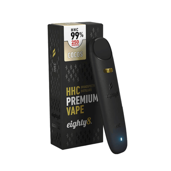 Eighty8 Disposable Vape 99% HHC Coconut – 0.5ml