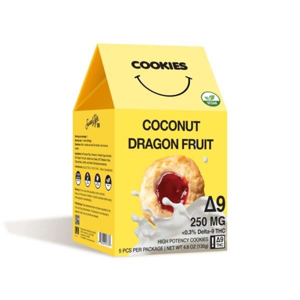 HHC Cookies - Coconut Dragon Fruit