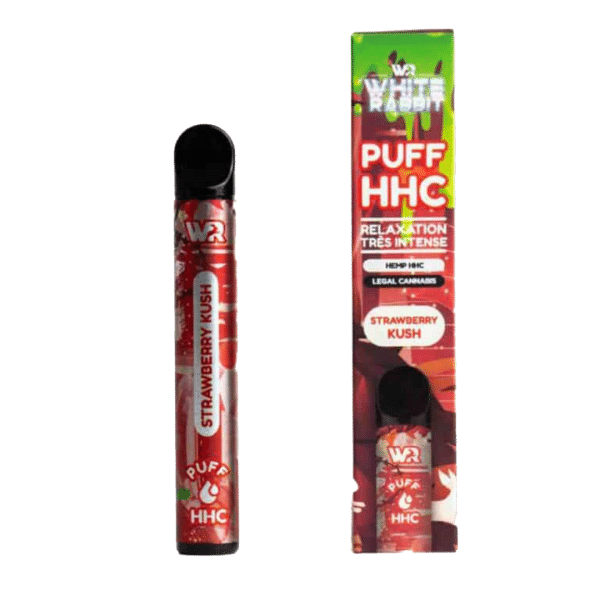 Puff Strawberry Kush 10% HHC 800 Züge – WHITE RABBIT