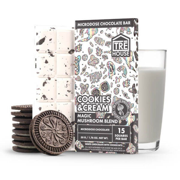 Magic Mushroom Chocolate Bar - Cookies & Cream